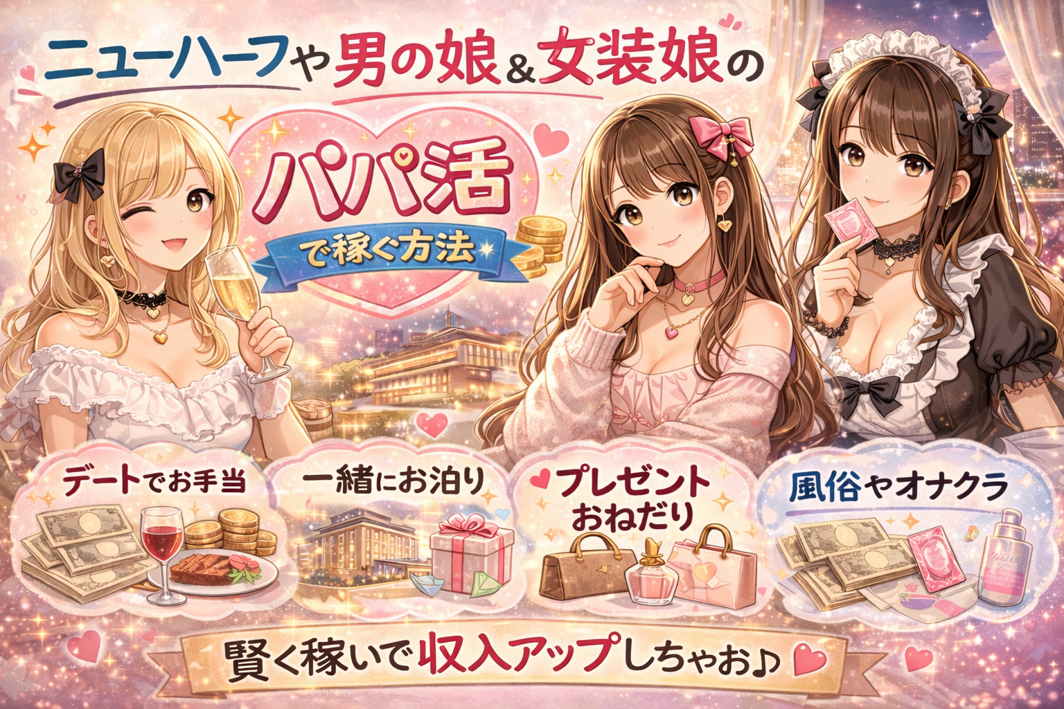 🌈 男の娘・女装子OK！高収入風俗ガイド 💎